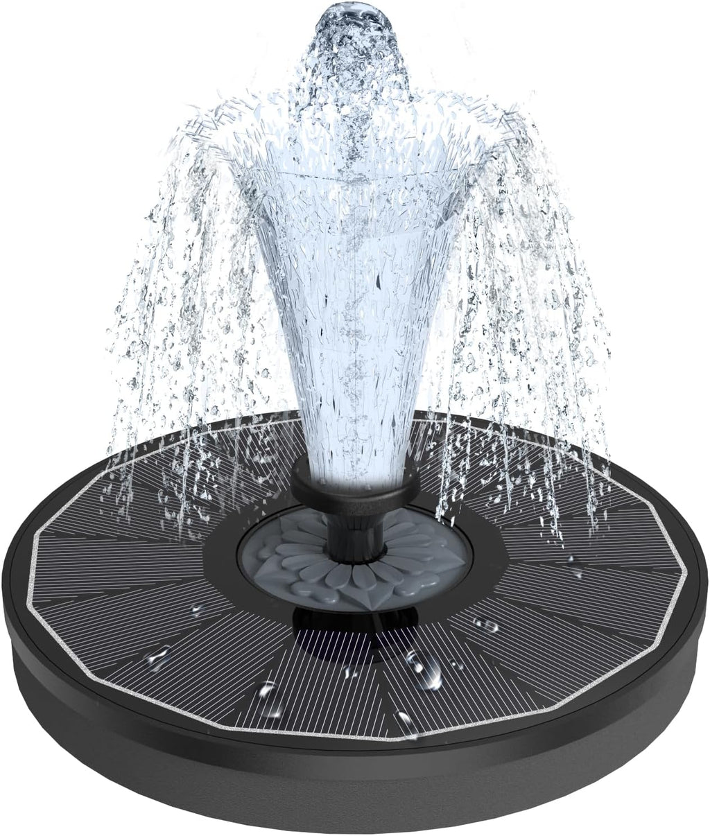 Solar Fountain for Bird Bath Direct Sunlight High Efficiency 3.5W Glass Panel Solar Water Fountain Outdoor Garden