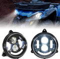 SAUTVS Headlight for Can-Am Outlander 450 500 570 2015-2024, LED Front Lamp