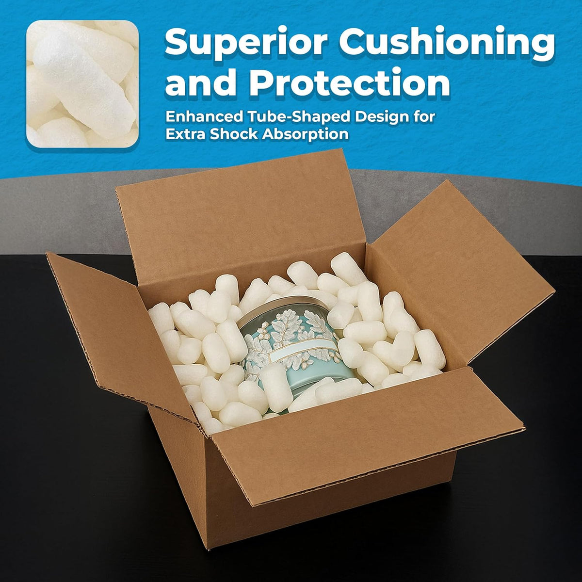 Packing Peanuts for Shipping - Bio Tube - 1 Cu Ft