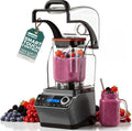 Commercial Blender - 80 oz Quiet Blender for Smoothies with LED Touch Panel & Sound Enclosure, 2200W Copper Motor