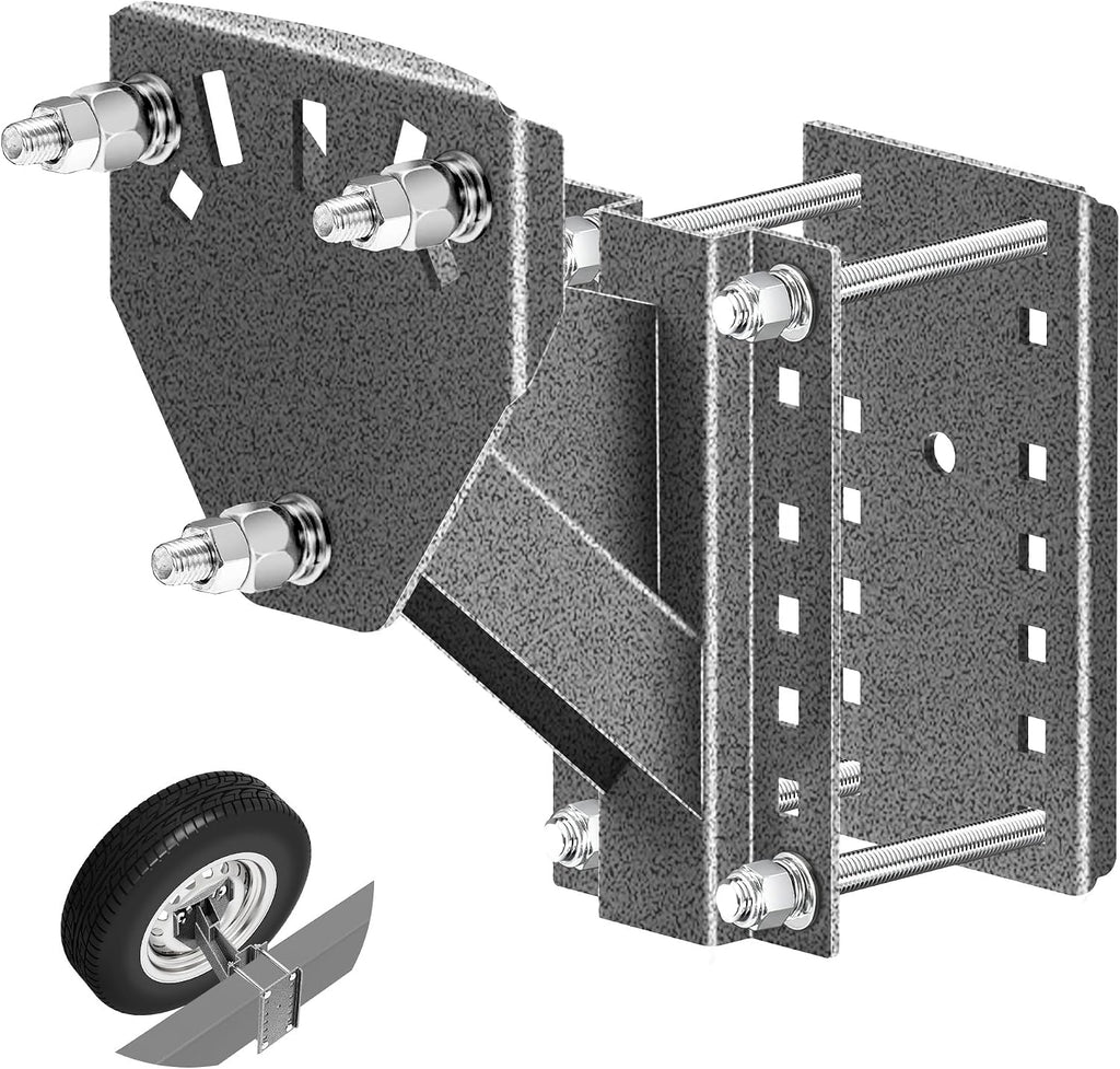 Trailer Spare Tire Mount, Spare Tire Carrier for Utility Trailer, Trailer Accessories Spare Tire Holder Fits 4 Lug X