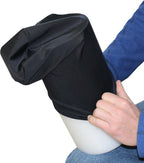 Black Fabric Foam Roller Cover, 12" Long