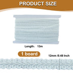 Gimp Braid Trim, White, 1/2 Inch, 14 Yards