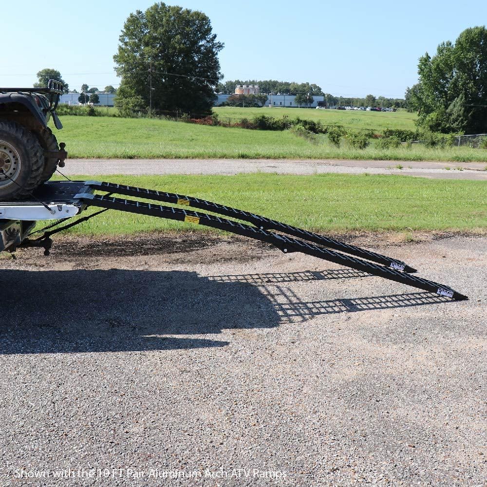 Aluminum ATV Motorcycle Loading Ramps, 1,200 lb, 9 Ft, 2-Pack