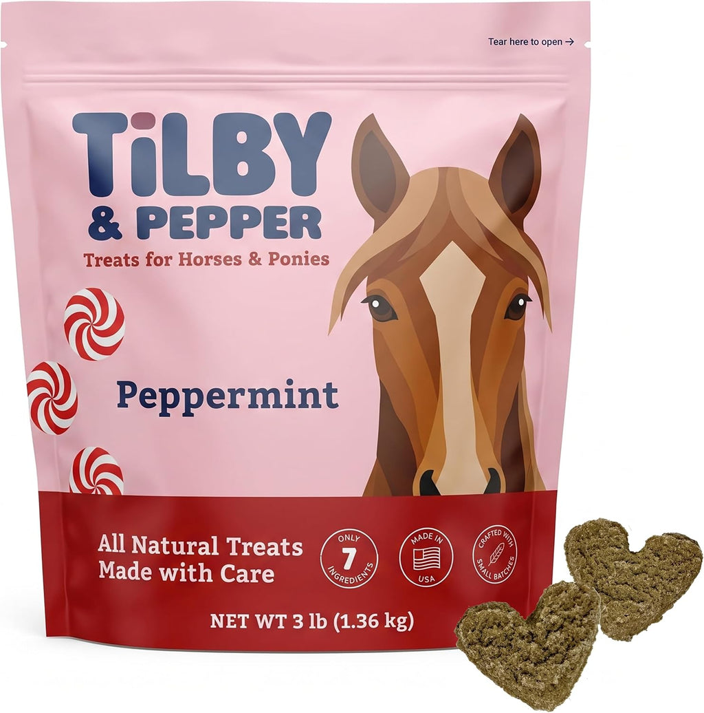 Tilby Horse Treats Bulk Peppermint Flavor 48 Ounce