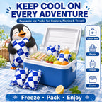 Ice Packs for Cooler, Reusable Ice Pack, 6.9 x 4.7 Inch, 15 Sheets