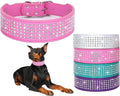 Rhinestones Dog Collars-2" Wide Crystal Diamonds Studded Collar