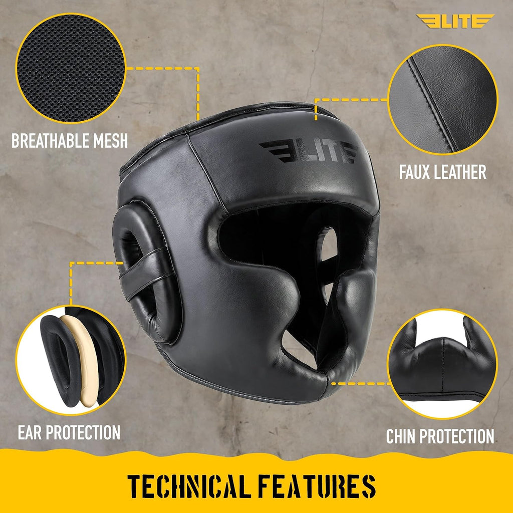Boxing Headgear Men, Boxing Head Guard Sparring Gear, MMA Headgear Kickboxing Muay Thai Training Helmet, Protective