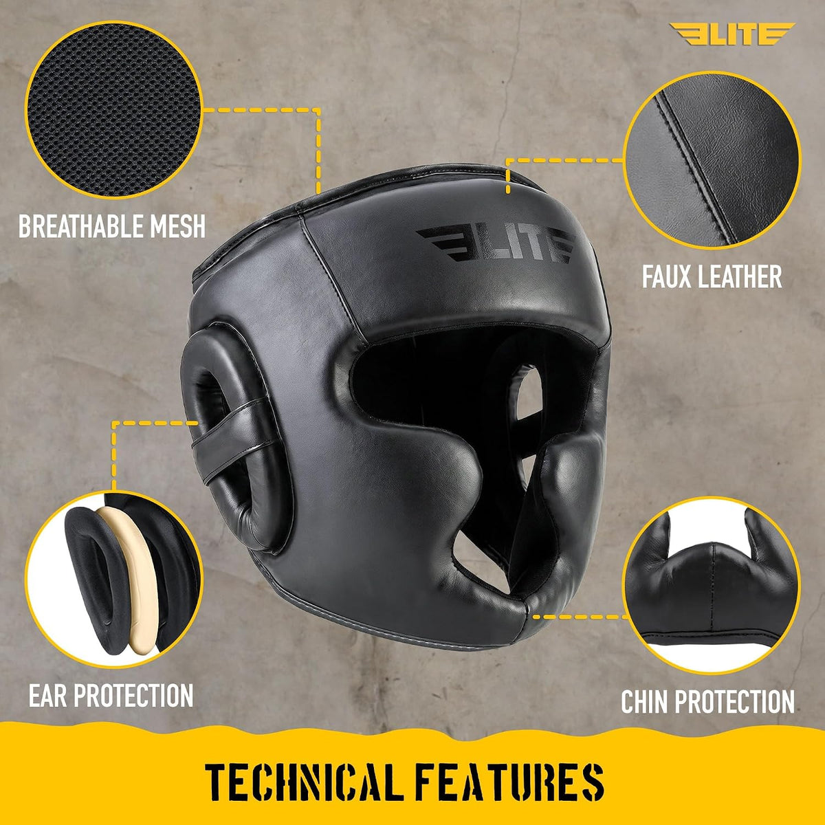 Boxing Headgear Men, Boxing Head Guard Sparring Gear, MMA Headgear Kickboxing Muay Thai Training Helmet, Protective