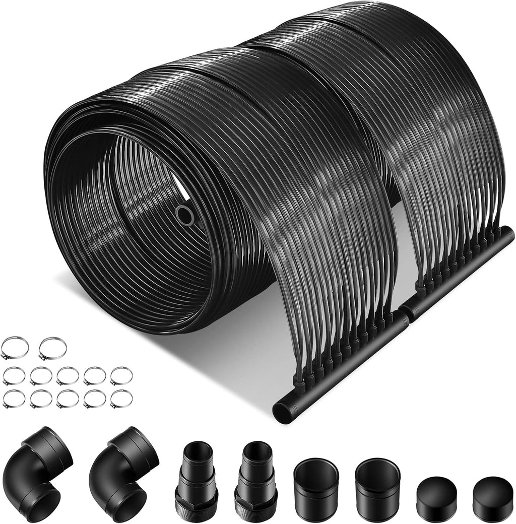 2.5FT x 10FT/ 20FT Solar Pool Heater for Above Ground Pool Inground Pools, Swimming Pool Solar Panel Heating System