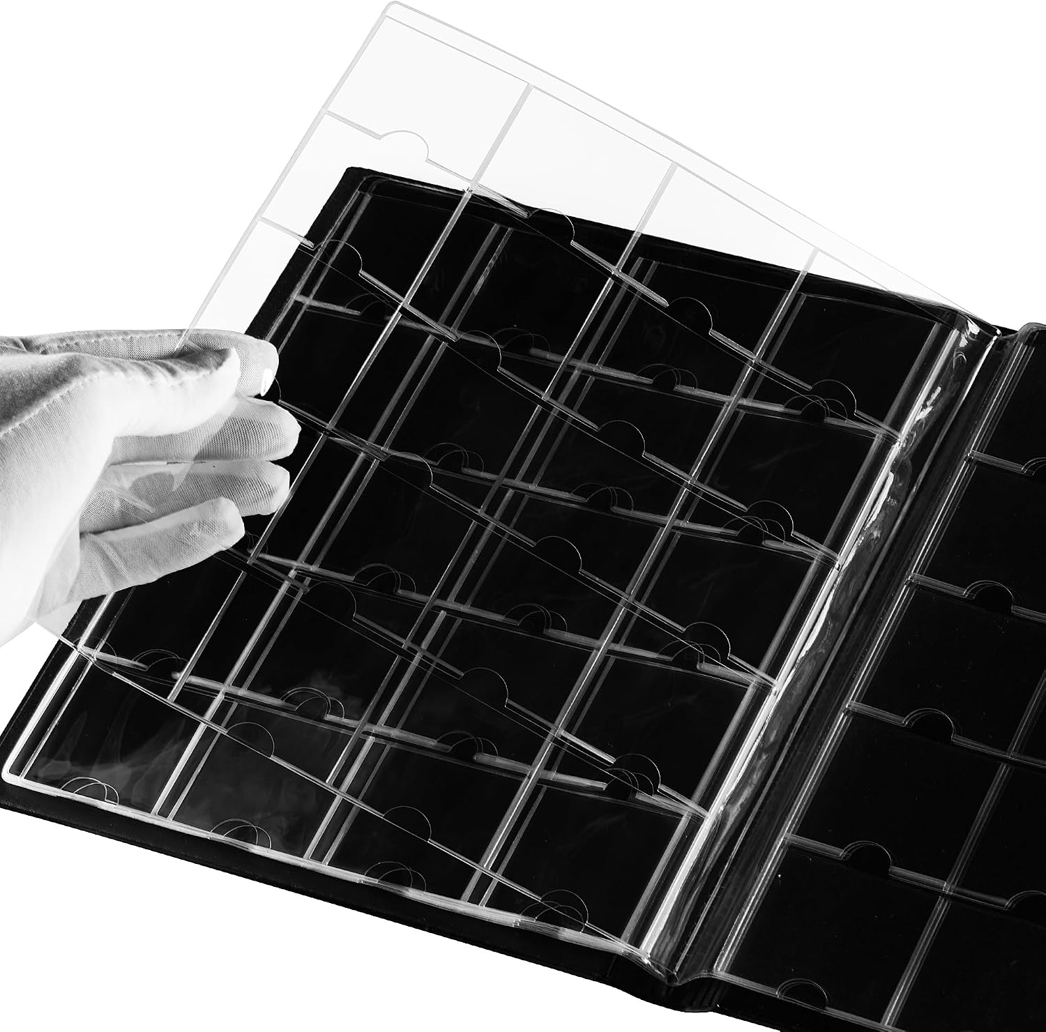 200 Pockets Collecting Album for Coin Flip - Classic Black | Uncle Paul Large Capacity Collection Book Coin Holder