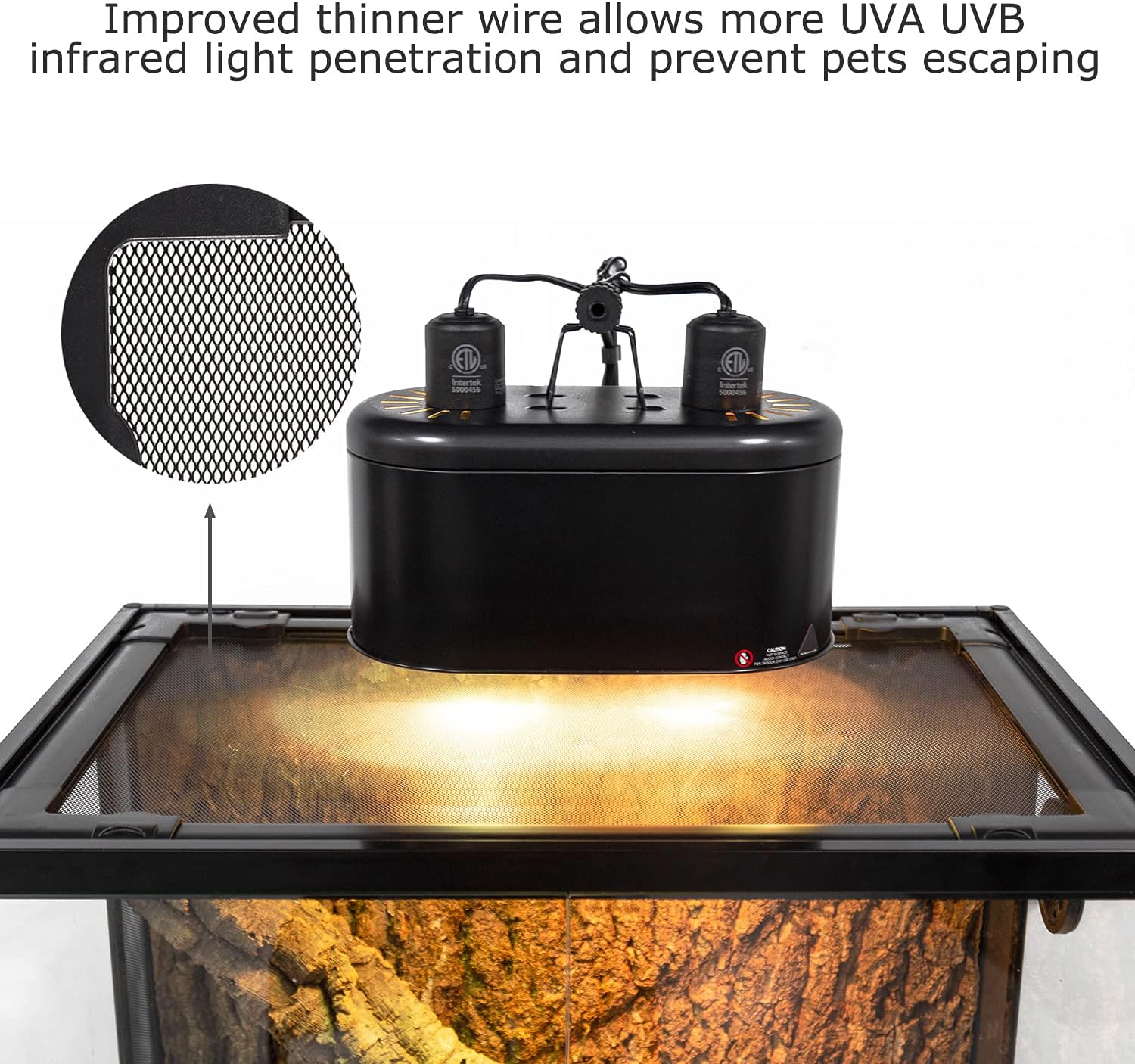 Tempered Glass 40 Gallon Reptile Tank, Front Opening Reptile Terrarium 30" x 18" x 18" for Bearded Dragon Gecko