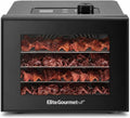 Food Dehydrator, Stainless Steel Trays, Adjustable Temp