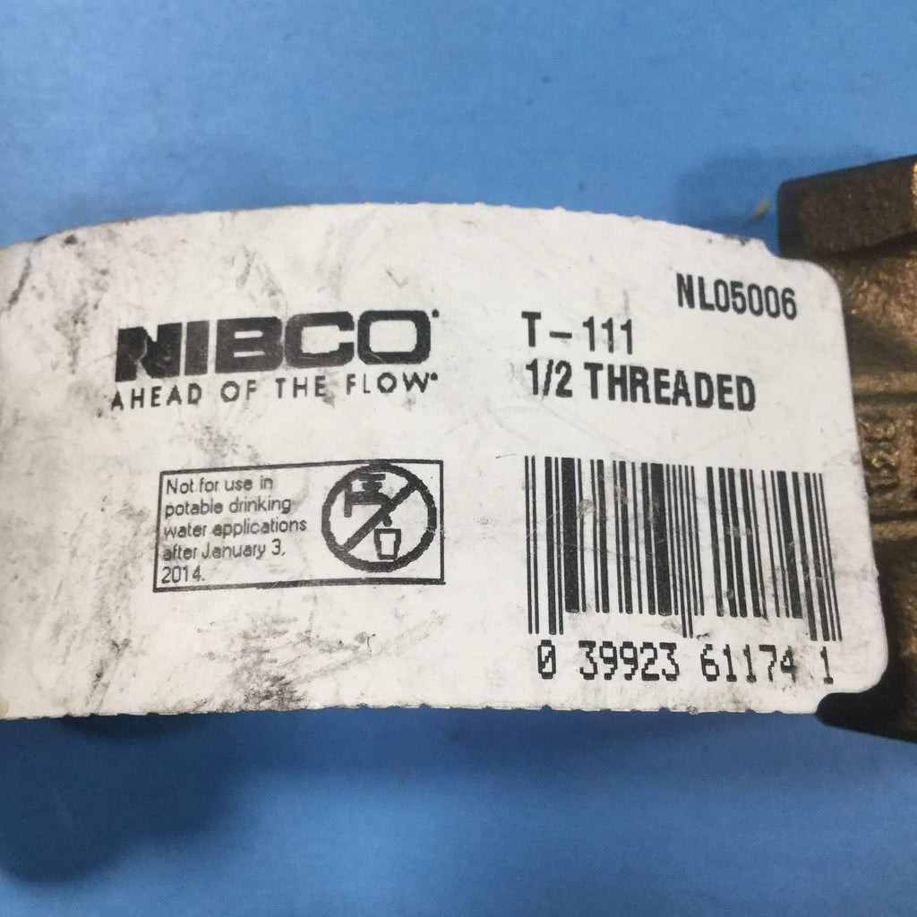 Nibco 1/2 in. 125# Bronze Threaded Rising Stem Gate Valve
