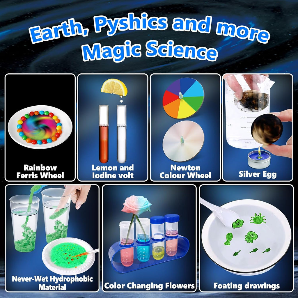 250+ Science Experiments Kits for Kids, Chemistry Set | Volcano Scientist Kit, Boys Girls Toys Birthday Gifts Ideas