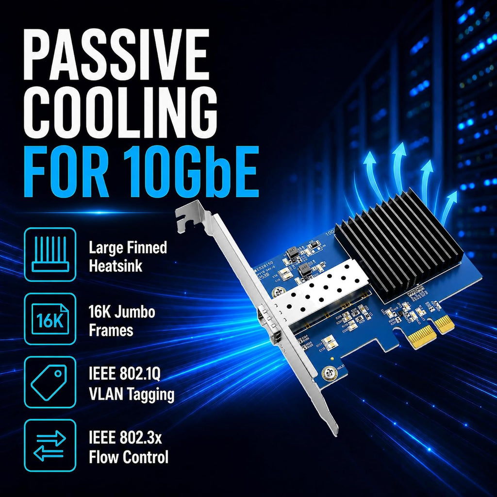 10GbE SFP+ PCIe Network Card, Realtek RTL8127ATF