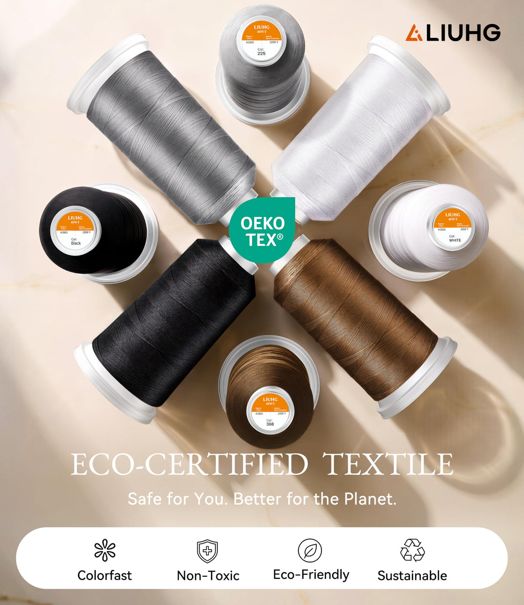 2000 Yards Superior Sewing Thread | All Purpose Sewing Machine Thread