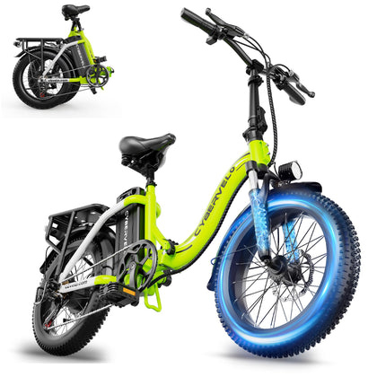 20” Folding Electric Bike for Adults, 1000W 48V/20Ah Ebike