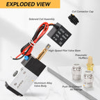 1/4" NPT Solenoid Valve 3V210-08, 3-Way N.C., DC 12V, Lead