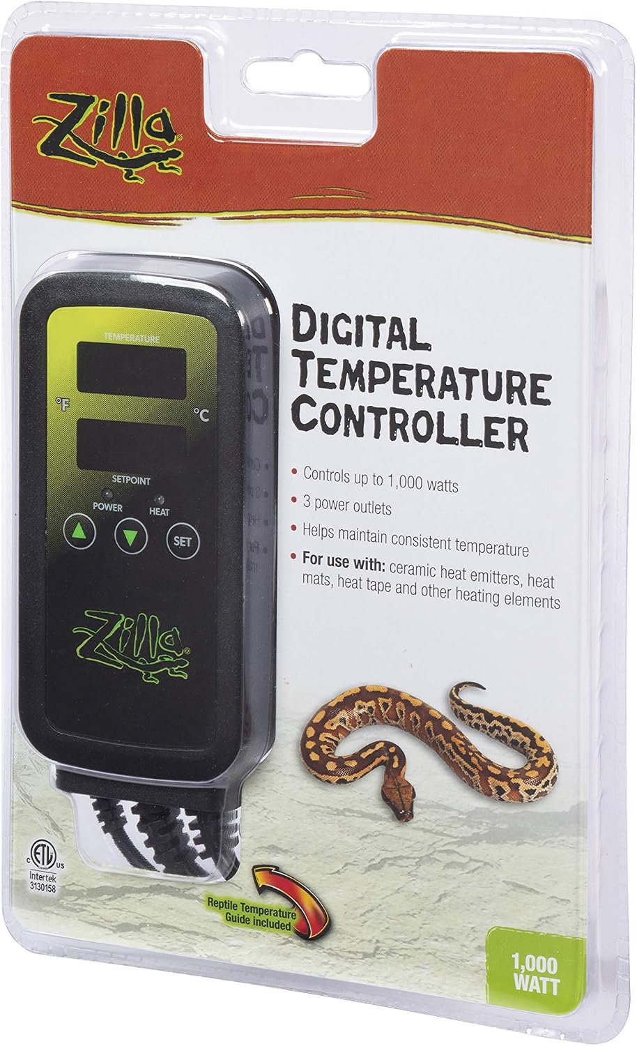 Digital Temperature Controller, Thermostat for Reptile Terrariums