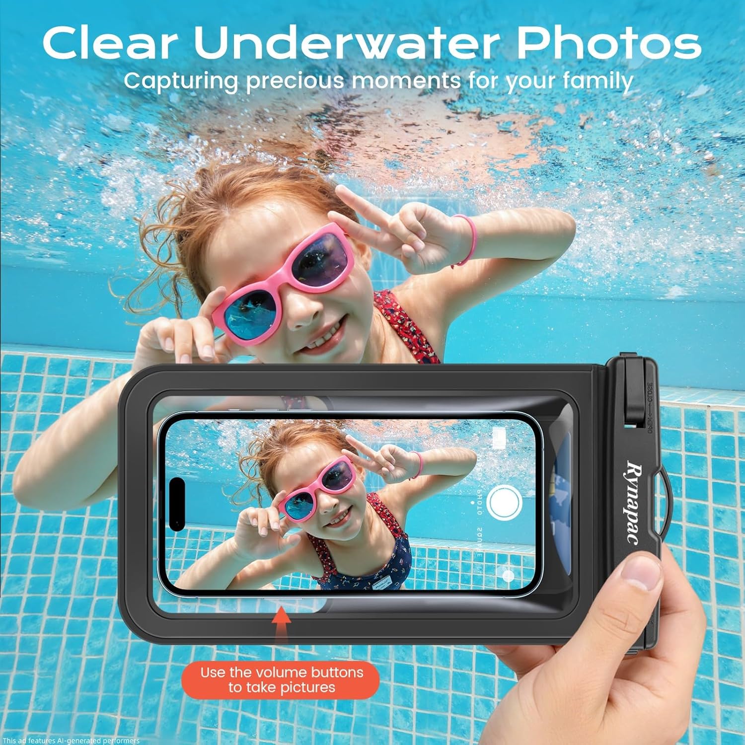 Waterproof Phone Pouch [Up to 8.5"] - 2 Pack, IPX8 Waterproof Phone Case with Lanyard for iPhone 17 16 15 Pro Max