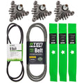 8TEN Blade Spindle Belt Kit for Husqvarna YTH2046A YTH2046B 46 Inch Deck