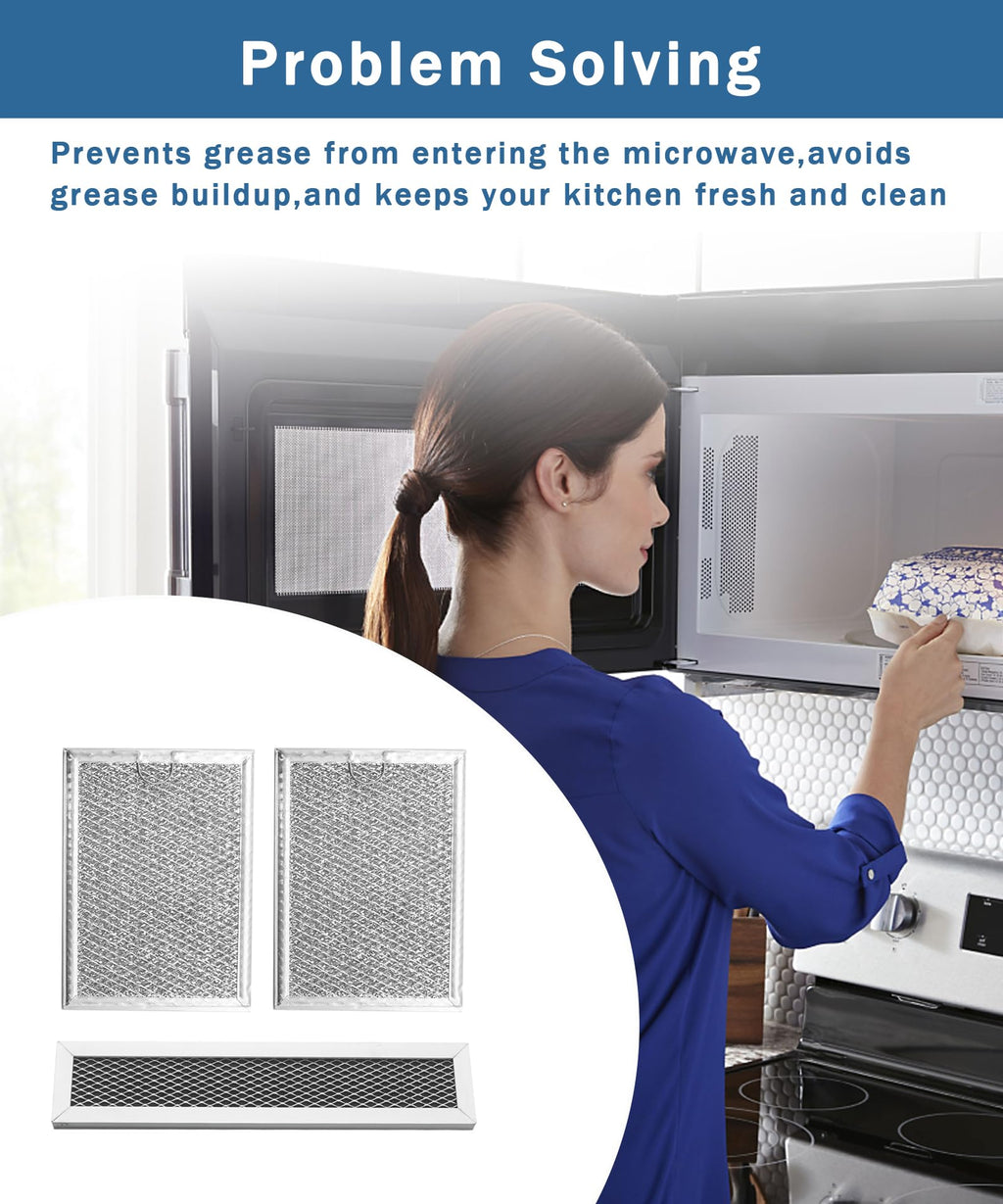 PVM9005SJ1SS 3pcs Microwave Grease&Charcoal Filter Set