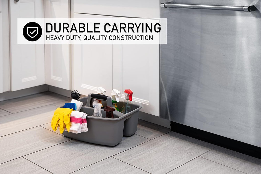 Rough and Rugged All-Purpose Cleaning Caddy, Grey/Black 2 Count (CD0170)