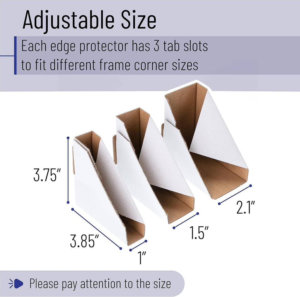 Adjustable Cardboard Corner Protectors, 40 Pack