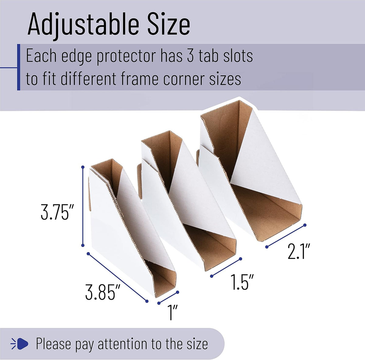 Adjustable Cardboard Corner Protectors, 40 Pack