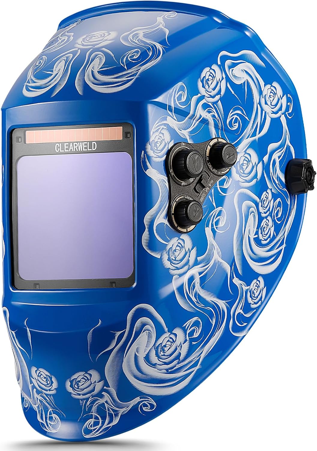 High-Definition Welding Helmet Auto Darkening with a View Like Sunglasses- 180° View 4"X4" Screen with Solar Power, 4