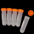 10PCS 50ml Round Bottom Plastic Lab Centrifuge Tubes Laboratory Test Tubes with Screw Cap and Graduation Frozen Vial