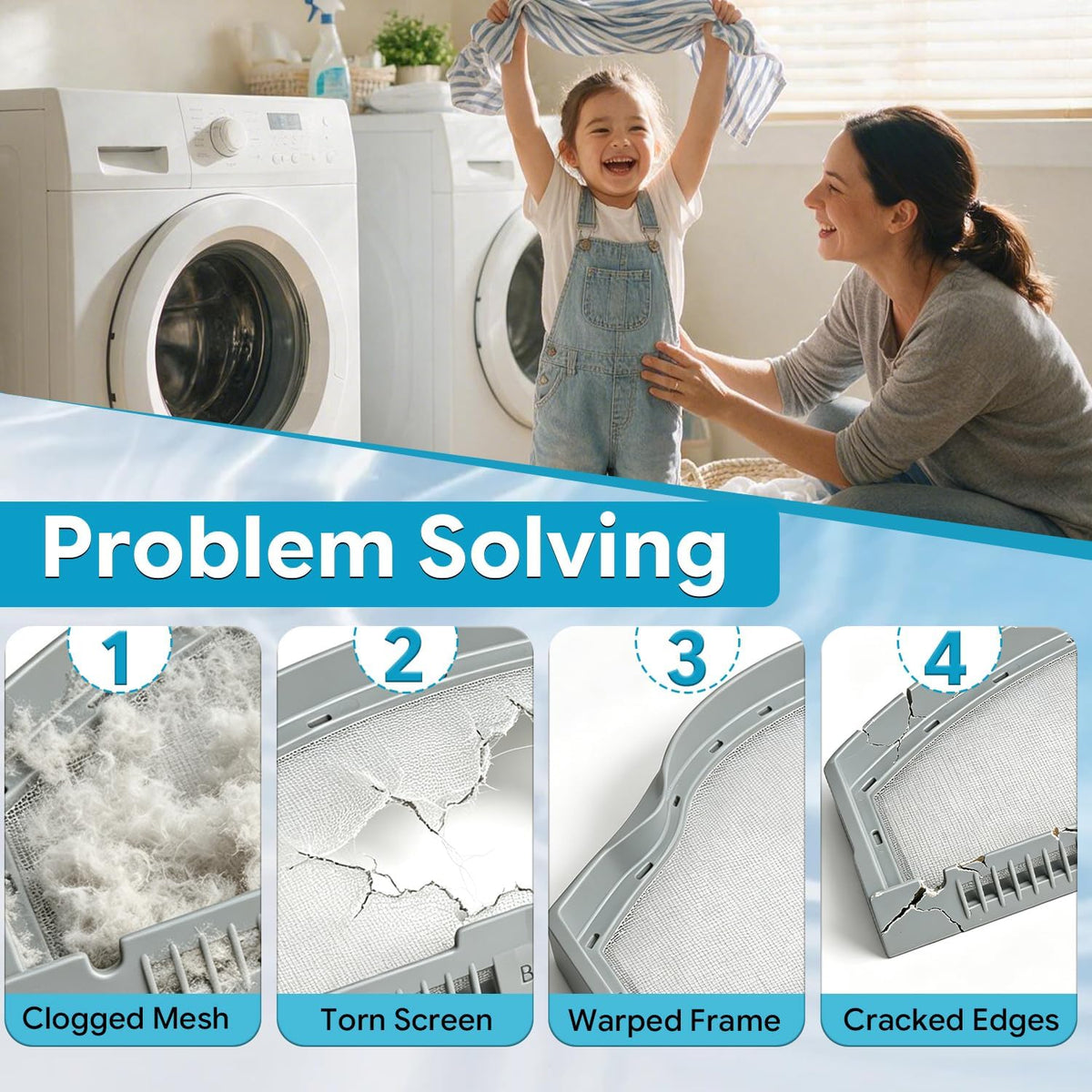 Dryer Lint Filter Screen Compatible with GE GTD72EBSN0WS