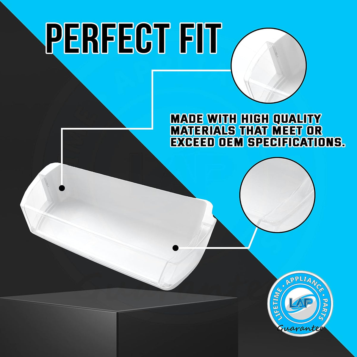 UPGRADED Lifetime Appliance DA97-03290A Door Bin Assembly Guard (Right) Compatible with Samsung Refrigerator - DA63-02832A