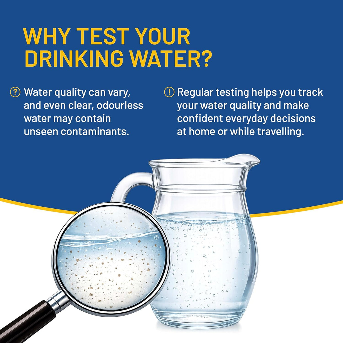 16-in-1 Drinking Water Test Strips (100 Pack) – Water Testing Kit