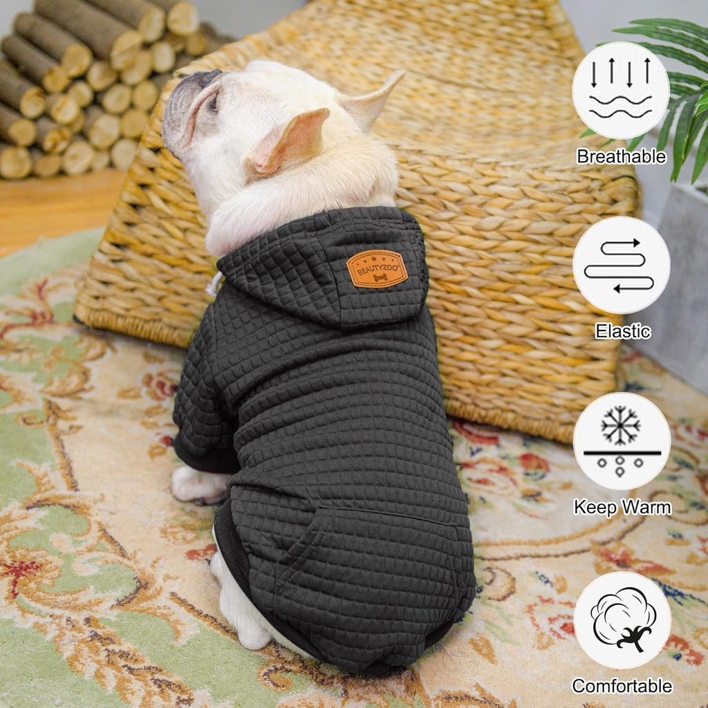 Dog Hoodie for Small Medium Large Dogs, Winter Fall Warm Dog Clothes for Puppy S M Sized Dogs Girl Boy, Dog Sweater