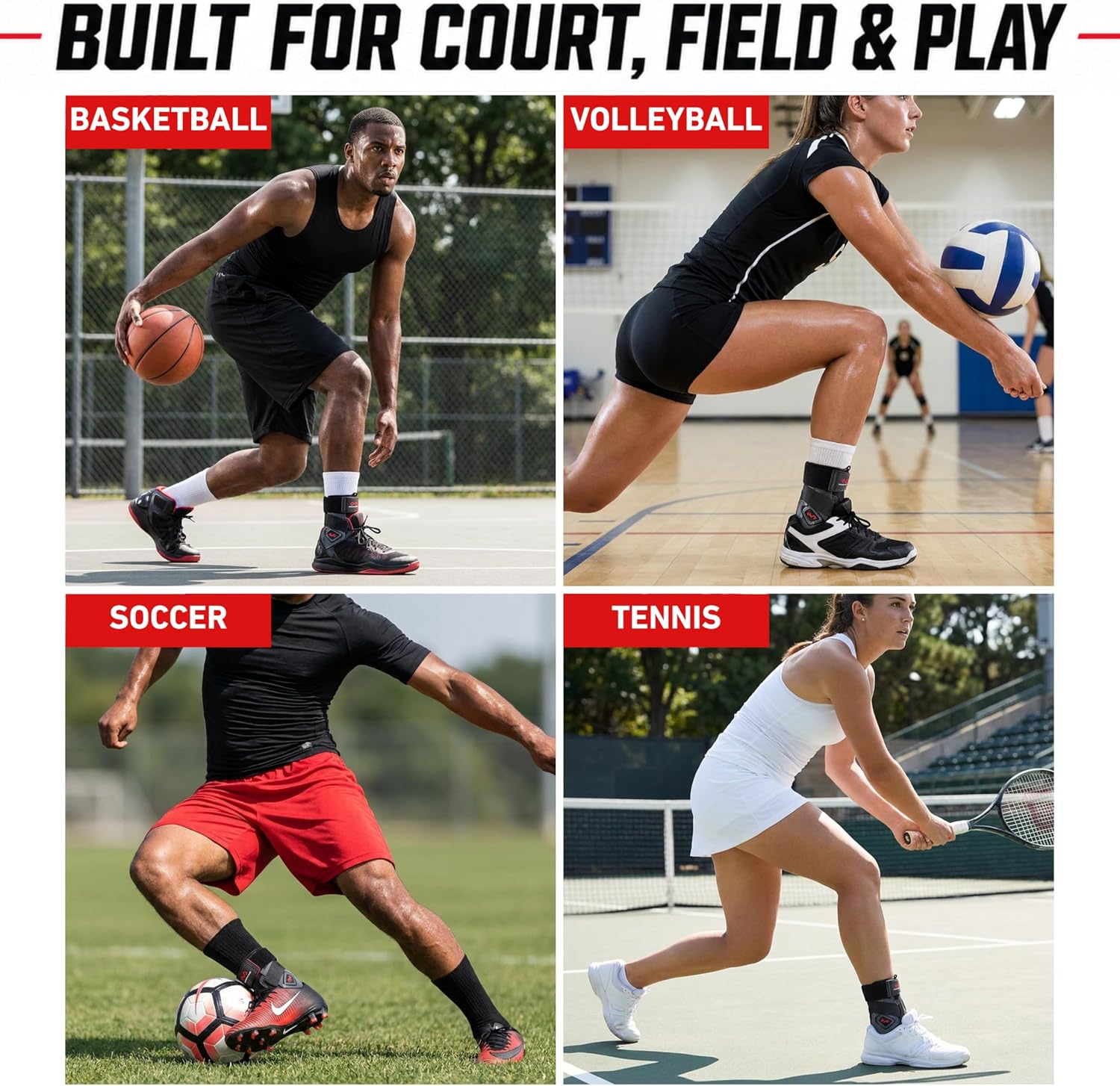 Ankle Brace Sprain Prevention/ Recovery. Bio-Logix Therapy Support, Competition Grade. Perfect for Basketball