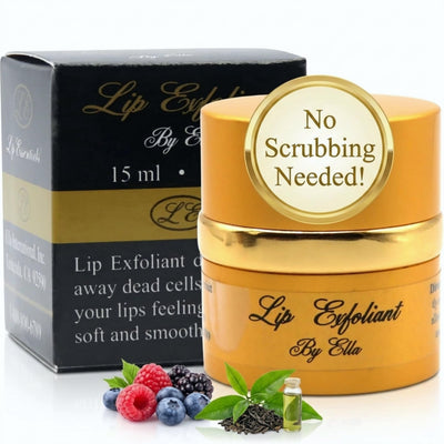 Ella Lip Chic Lip Exfoliator Gentle Lip Scrub for Soft Lips, 0.5 oz