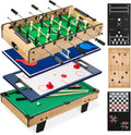 11-in-1 Kids Combo Game Table Set w/Ping Pong, Foosball, Air Hockey, Shuffleboard, Bowling, 5 Accessory Bags