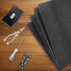 4‑Pack Black Polyethylene Foam Sheets, 12 x 16 x 0.5 Inch Protective Tool Padding