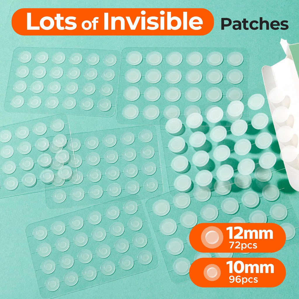 Ultra-Thin Invisible Pimple Patches for Teens & Makeup 168 Pcs