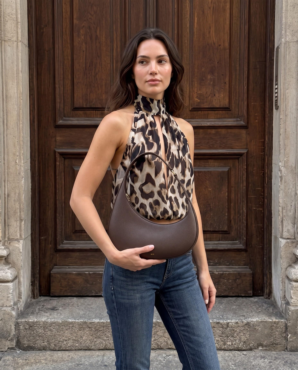 Women's Harlee Shoulder Bag - Amber Brown