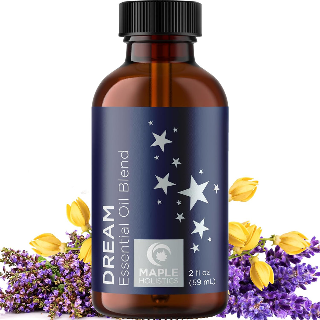 Sleep Essential Oil Blend for Diffuser - Dream Essential Oils for Diffusers Aromatherapy and Relaxation with Clary