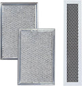 Microwave Filter Compatible with GE JVM3160RF1SS,JVM3160RF2SS, JVM3160RF3SS,JVM3160RF4SS, JVM3160RF5SS,JVM3160RF6SS(Charcoal&Grease Filter Set)-OEM Quality