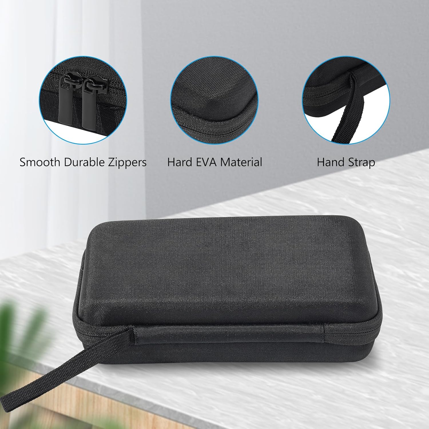 Large Hard Travel Electronic Organizer Case for MacBook Power Adapter Chargers Cables Tech Organizer Hard Drive USB