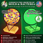 GeniusSponges - 8-Pack Kitchen Sponges for Washing Dishes