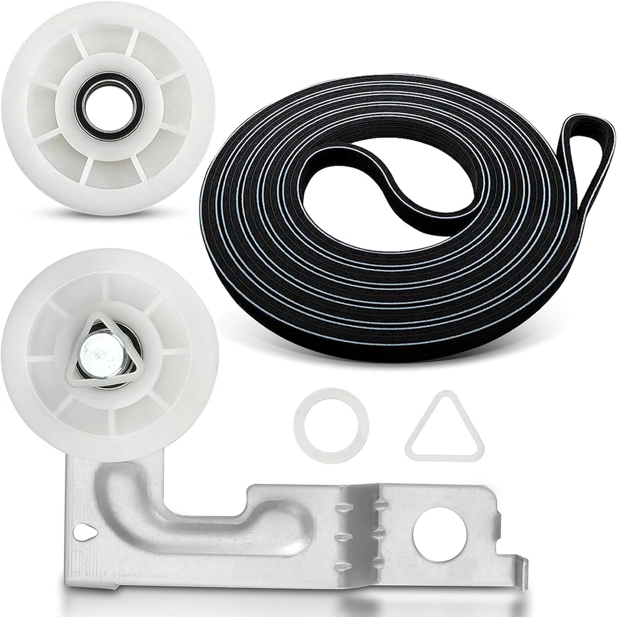 Dryer Drum Belt Idler Pulley and Pulley Kit For Maytag Whirlpool MEDE500VW1
