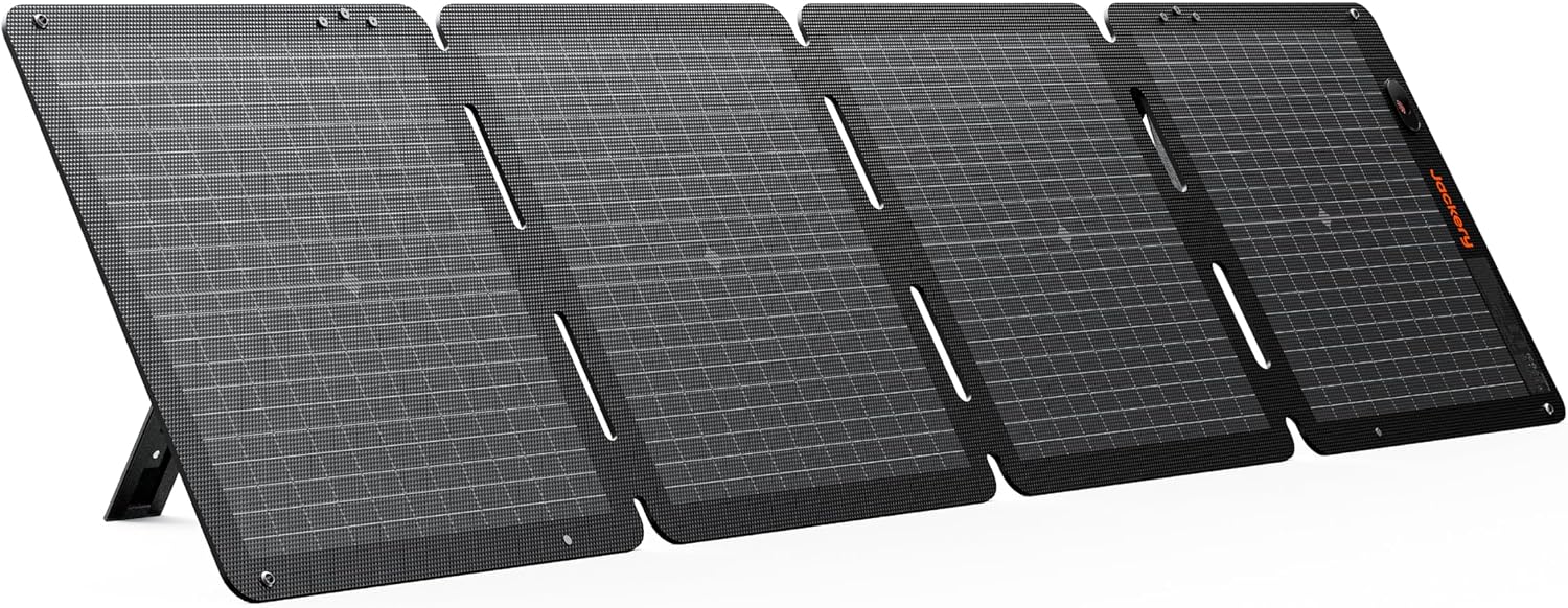 SolarSaga 100W Air Solar Panel,Bifacial | 23% Conversion Efficiency, IP65 Waterproof, Foldable Charger for Power
