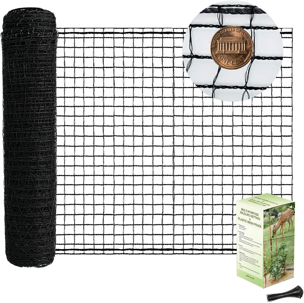 Deer Fence Netting 7x100ft Plastic Mesh Netting for Garden Protection