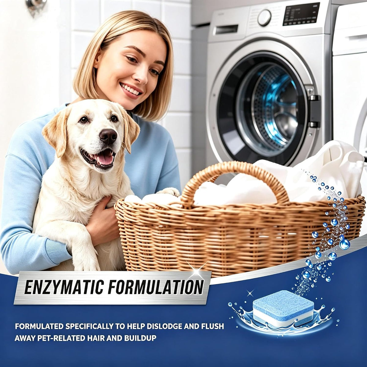 Washing Machine Cleaner Tablets for Pet Owners Ocean